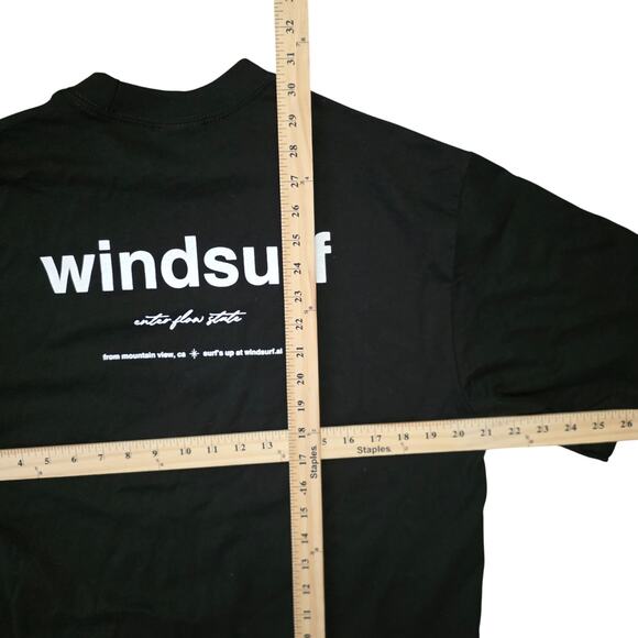 Shaka Wear Windsurf T-Shirt Men’s Large Black Graphic - Picture 4 of 5